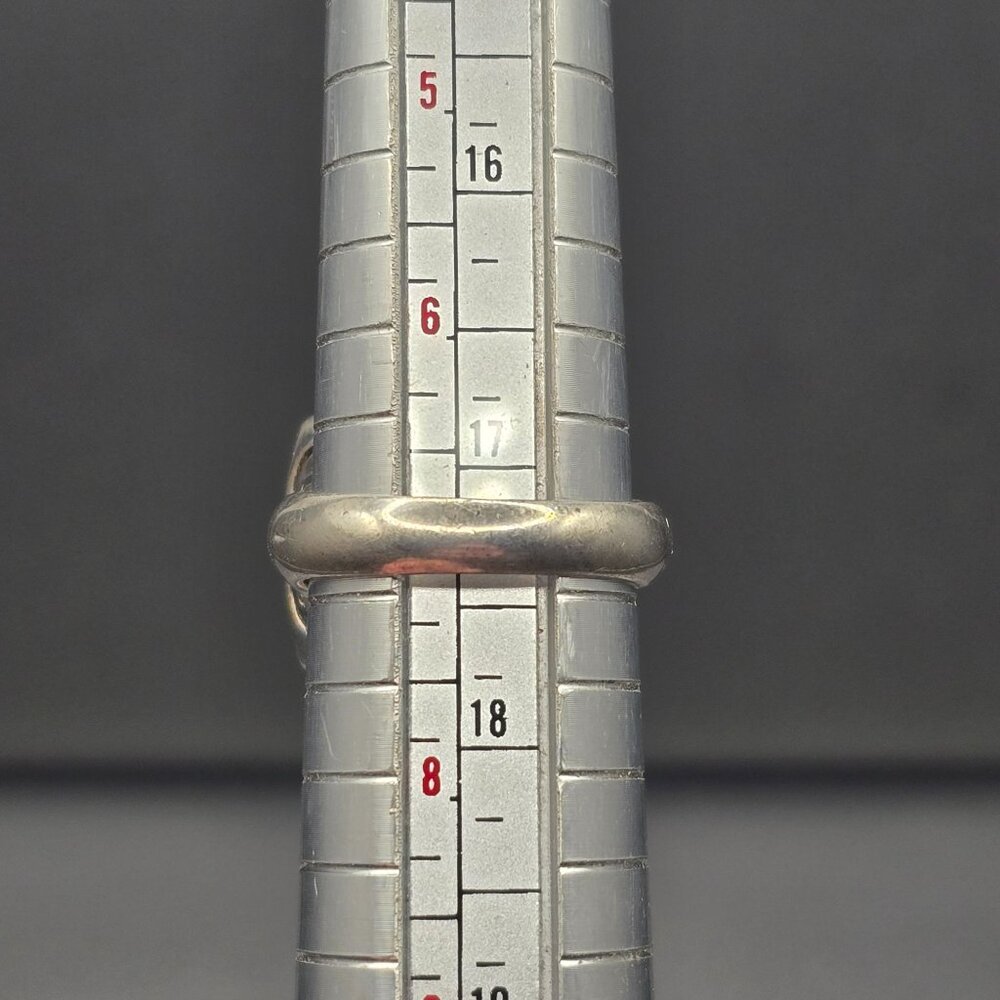 Sterling Silver 925 Smokey Quartz Marcasite Ring Size 8 Checkerboard Dome 7.02g - Picture 8 of 15